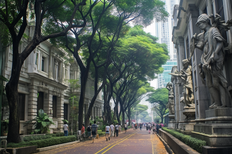 文艺雕刻的艺术红色街道城市建筑,高清,摄影图,摄影图片,图片大全,摄影图免费下载